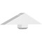 Ekena Millwork Eugene Architectural Grade PVC Gable Bracket, 36"W x 7 1/2"H x 4"D x 6"F, 5/12 Pitch GBP036X08X0406EUG00 - alternate 1